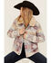 Image #1 - Idyllwind Women's Diamondhead Reversible Denim Blanket Jacket, Dark Wash, hi-res