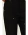 Image #2 - Carhartt Men's Loose Fit Firm Duck Double-Front Utility Work Pant , Black, hi-res