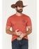 Image #2 - Howitzer Men's Boot Barn Exclusive Patriot Eagle Short Sleeve Graphic T-Shirt, Red, hi-res