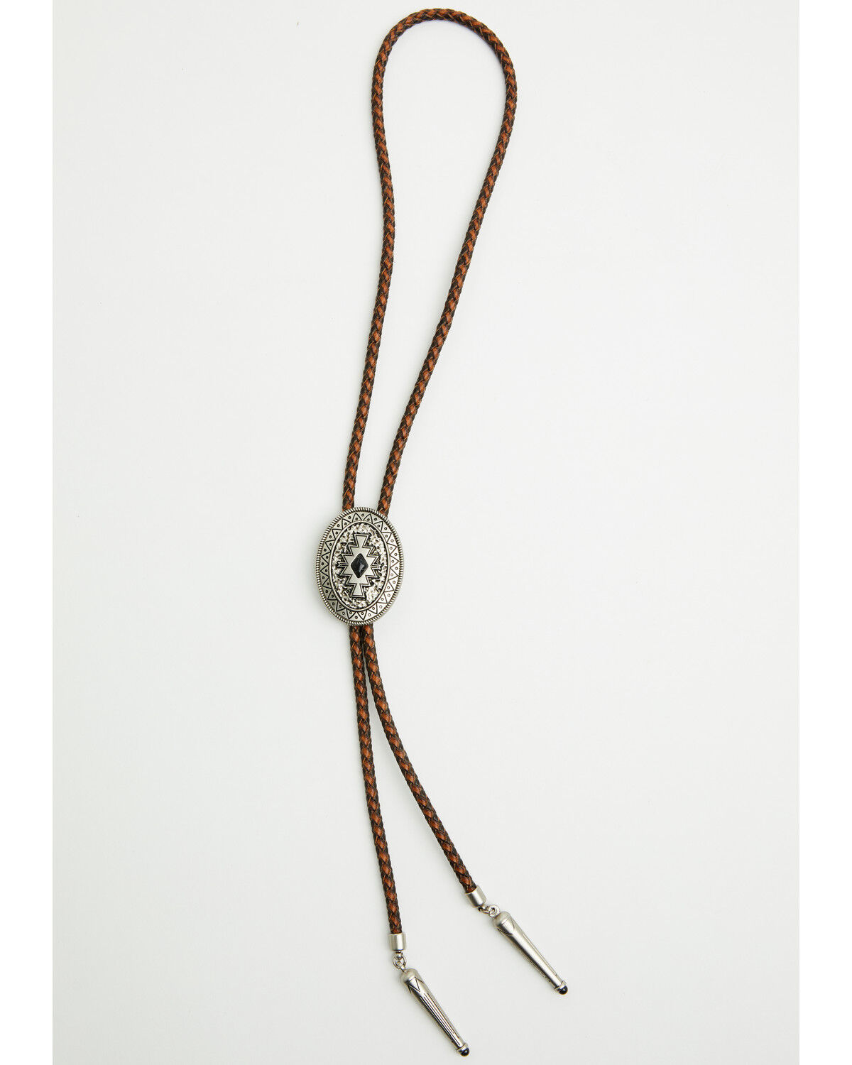 Image #1 - Cody James Men's Onyx Stone Bolo Tie, Brown, hi-res