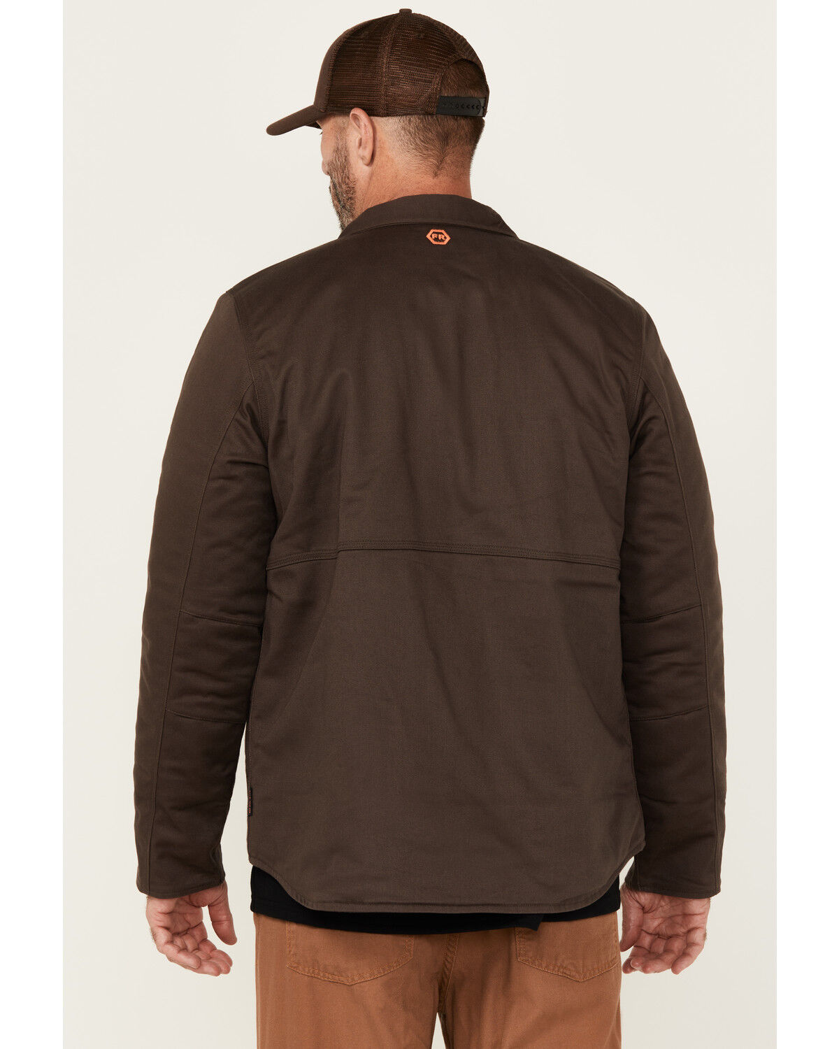 Image #4 - Hawx Men's FR Solid Car Coat, Brown, hi-res