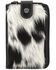 Image #1 - Montana West Women's Western Genuine Hairon Cowhide Phone Case Crossbody Wallet , Black, hi-res