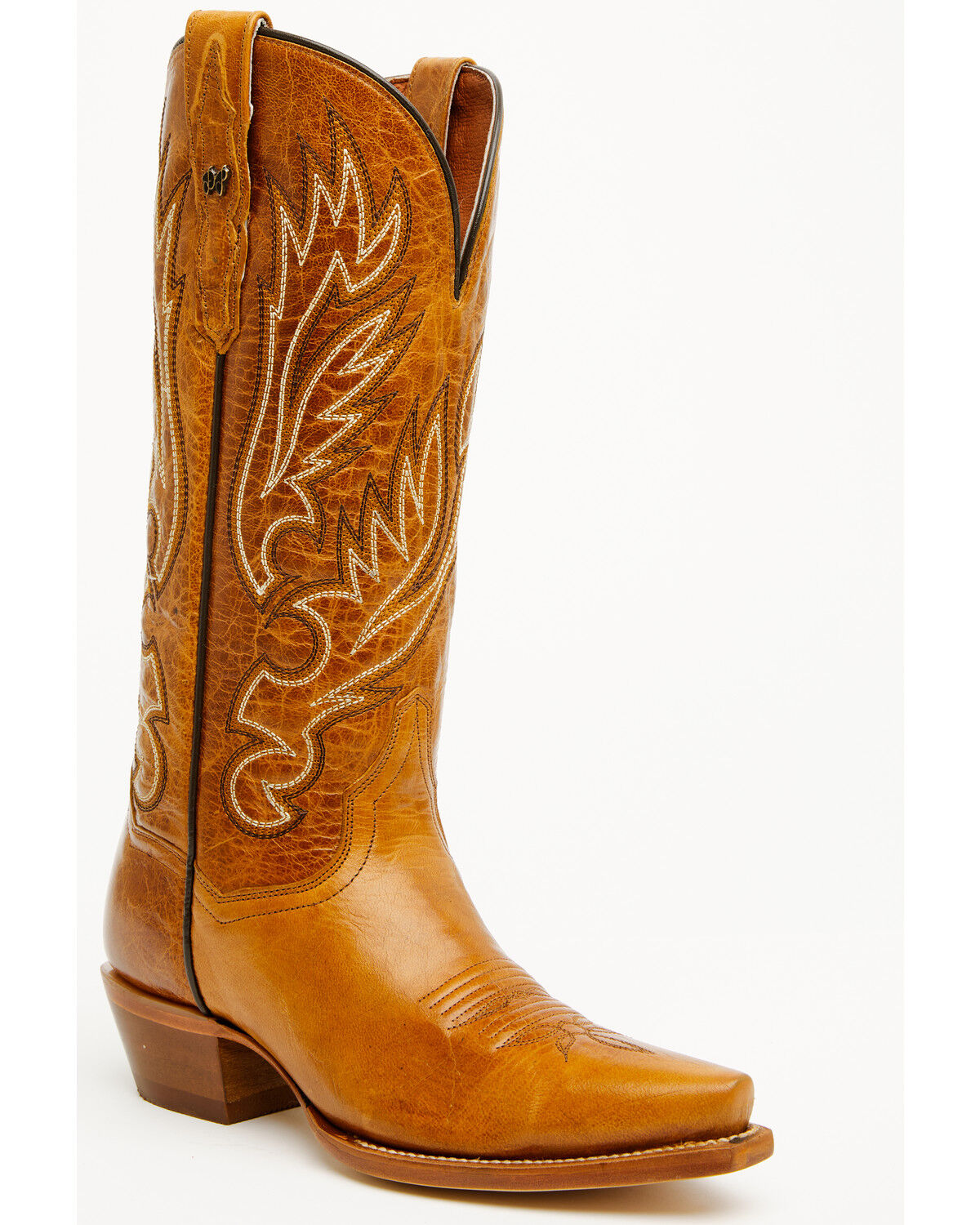 Dan Post Women's Katy Tall Western Boots - Snip Toe, Tan, hi-res