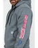 Image #4 - Wolverine Men's FR Logo Sleeve Zip-Up Work Hoodie , Ash, hi-res