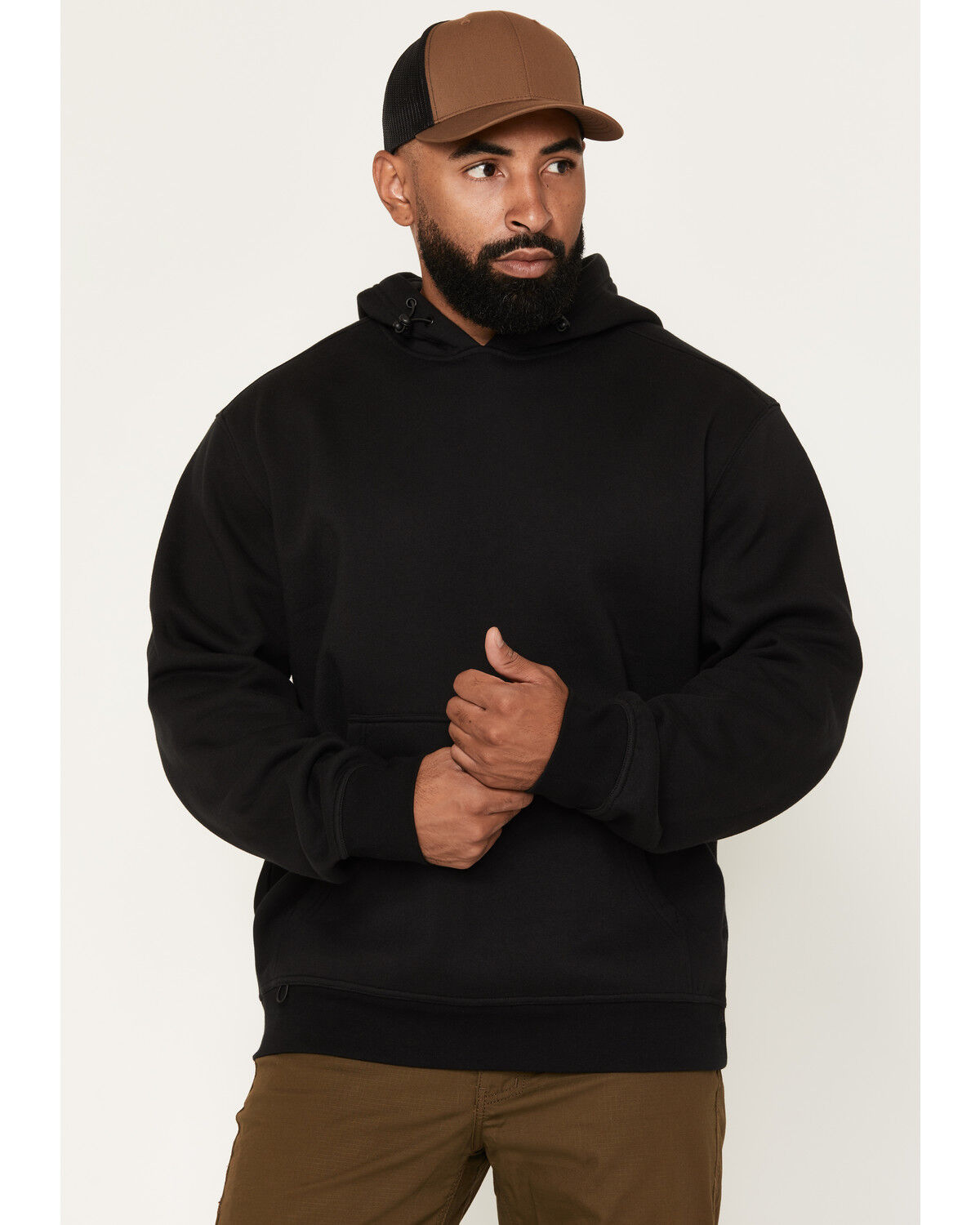 Image #2 - Hawx Men's Scream Fleece Hooded Sweatshirt, Black, hi-res