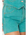 Image #2 - Wrangler X Lainey Wilson Women's High Rise Denim Shorts, Multi, hi-res