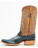 Image #3 - Corral Men's Exotic Python Western Boots - Square Toe , Navy, hi-res