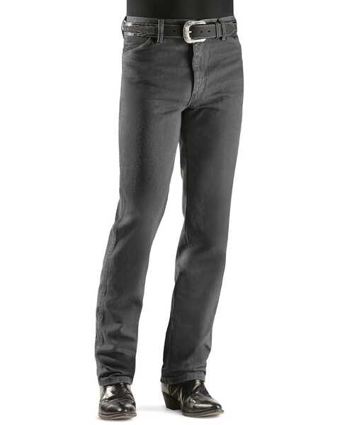 Image #2 - Wrangler Men's Slim Fit 936 Cowboy Cut Jeans, Charcoal Grey, hi-res
