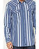 Image #3 - Moonshine Spirit&reg; Men's Bloom Striped Long Sleeve Snap Western Shirt, Blue, hi-res