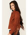 Image #2 - Idyllwind Women's Wynbrook Fringe Suede Jacket , Caramel, hi-res