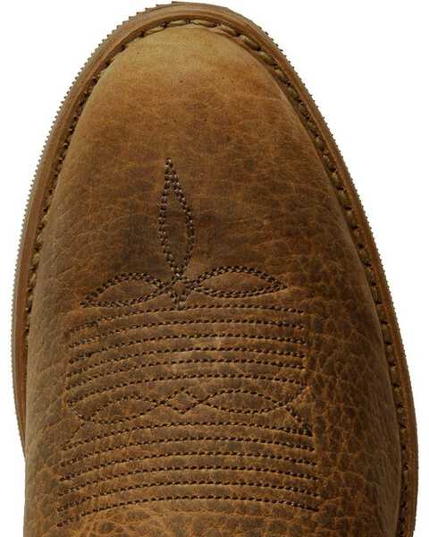 Image #6 - Abilene Men's 12" Bison Western Boots, Tan, hi-res