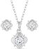 Image #1 - Montana Silversmiths Women's Making Memories Crystal Jewelry Set, Silver, hi-res