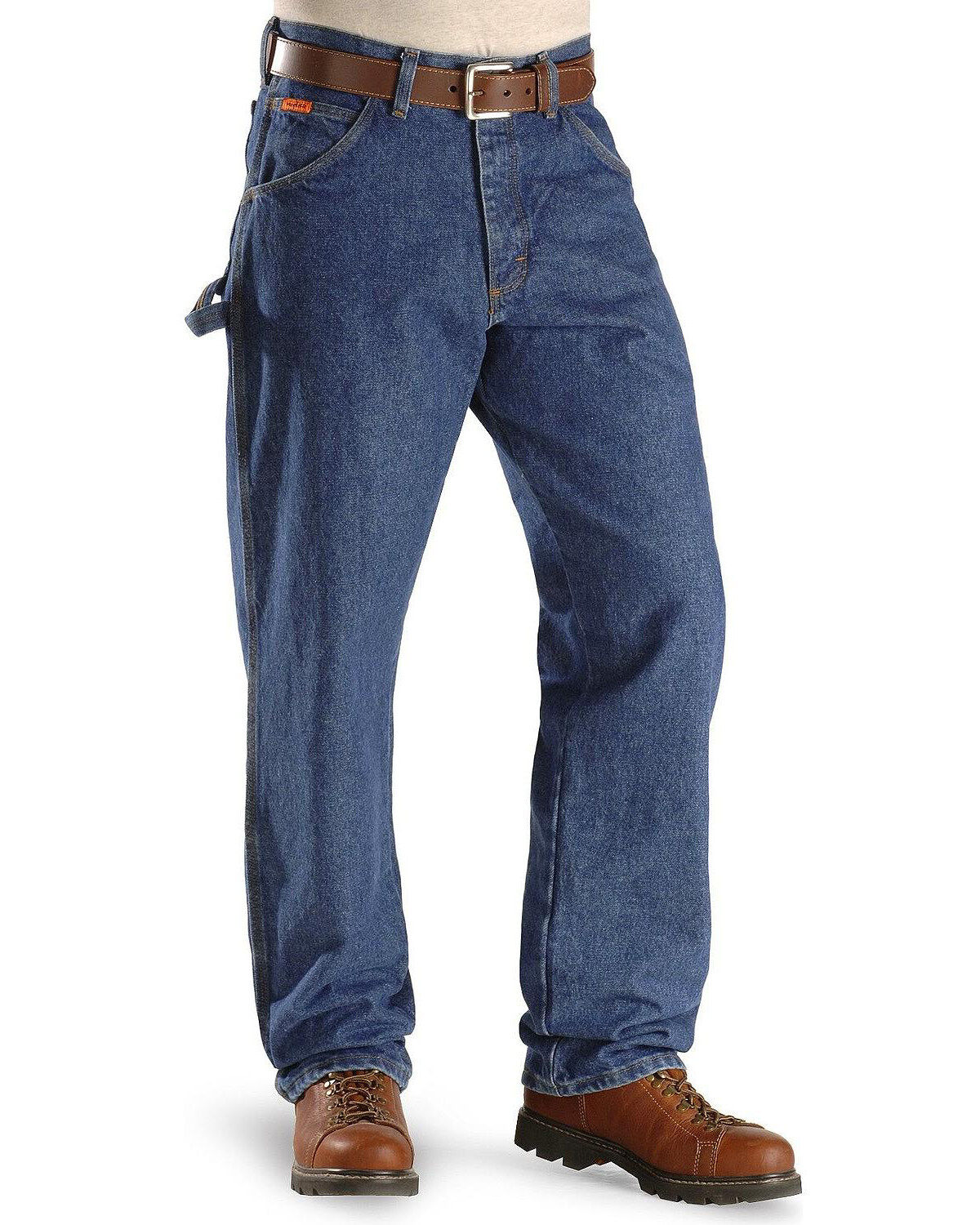 Image #4 - Riggs Workwear Men's FR Carpenter Jeans, Indigo, hi-res