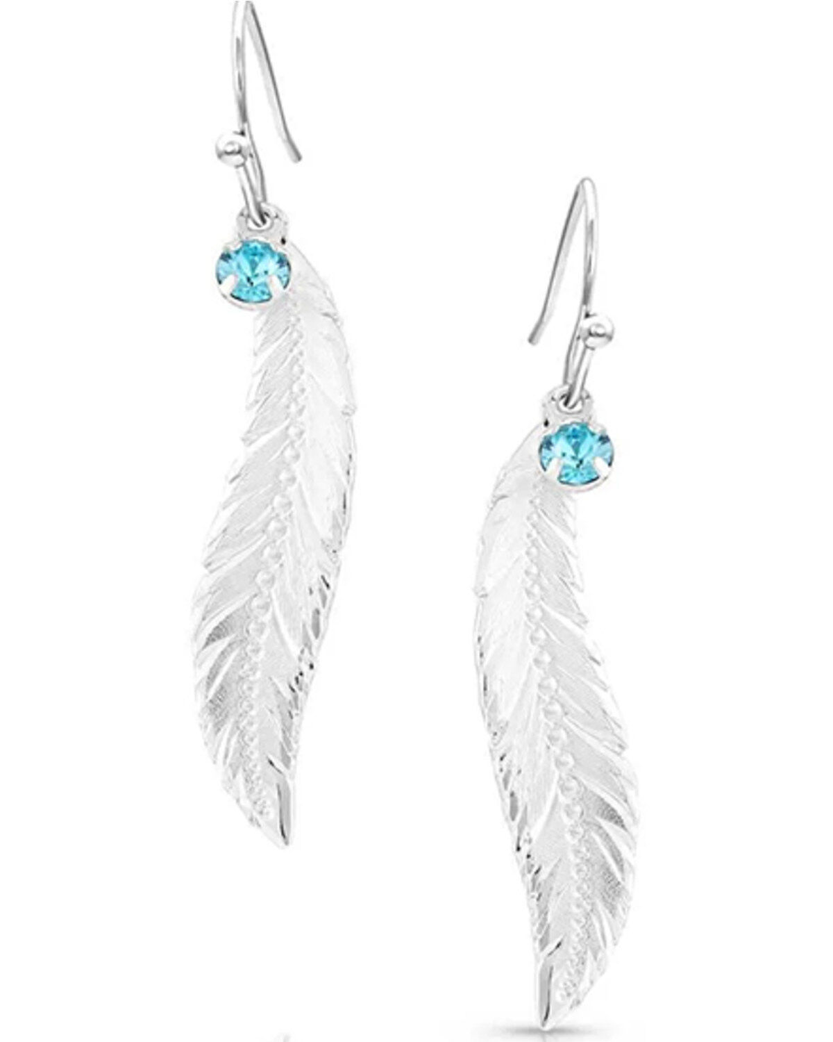 Montana Silversmiths Women's Cinderella Liberty American Made Earrings, Silver, hi-res