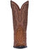 Image #5 - Dan Post Men's Full Quill Ostrich Tempe Western Boots, Saddle Tan, hi-res