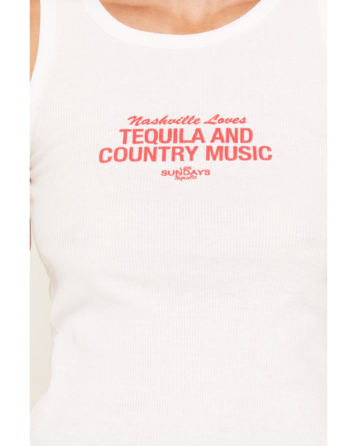 Image #3 - Los Sundays Women's Nash Loves Tequila Graphic Tank, White, hi-res