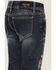 Image #4 - Grace in LA Girls' Medium Wash Cactus Embroidered Stretch Flare Jeans , Medium Wash, hi-res