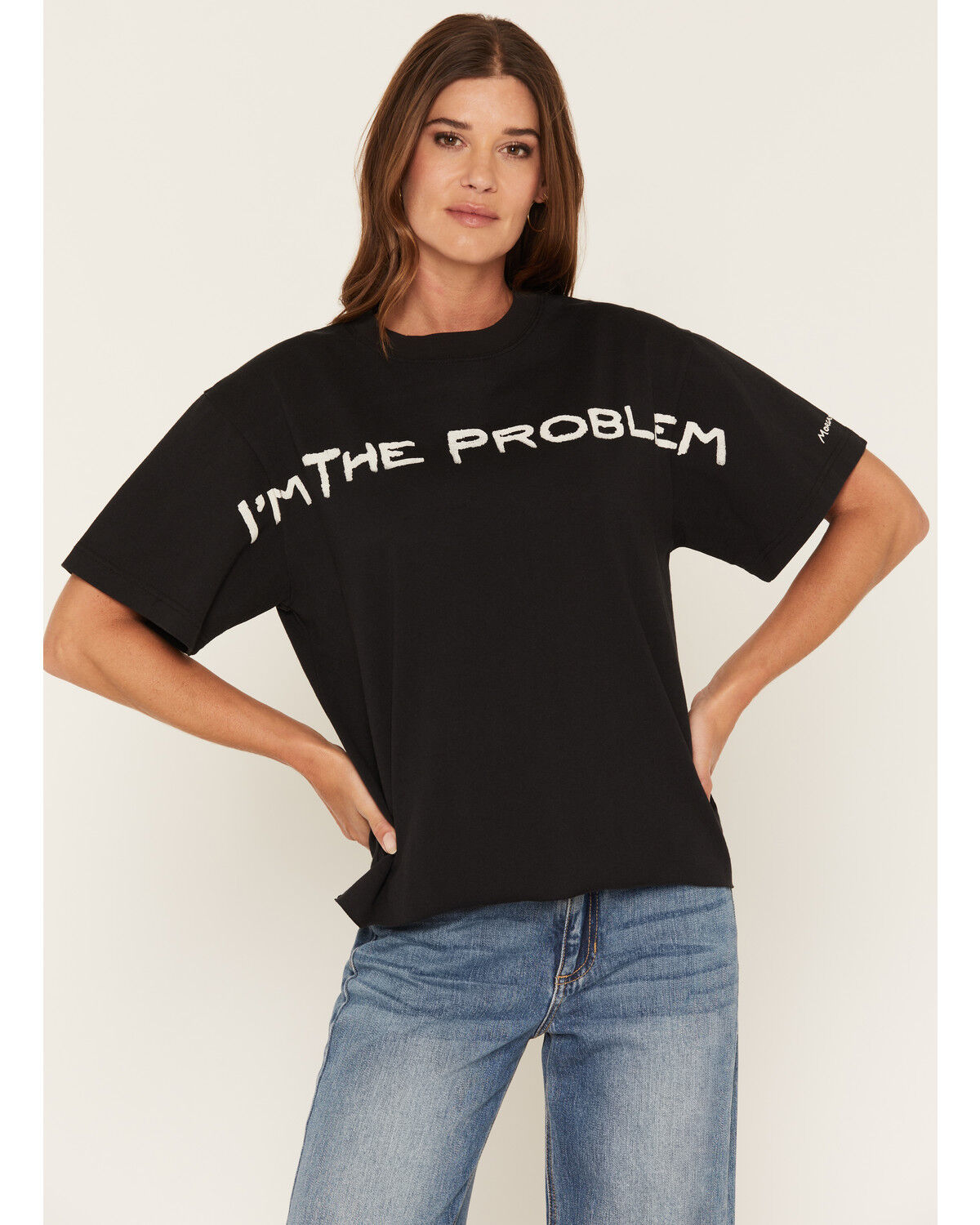 Image #1 - Morgan Wallen Women's I'm The Problem Short Sleeve Graphic Tee, Black, hi-res