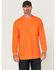 Image #1 - Hawx Men's Enhanced Visibility Long Sleeve Work T-Shirt, Orange, hi-res