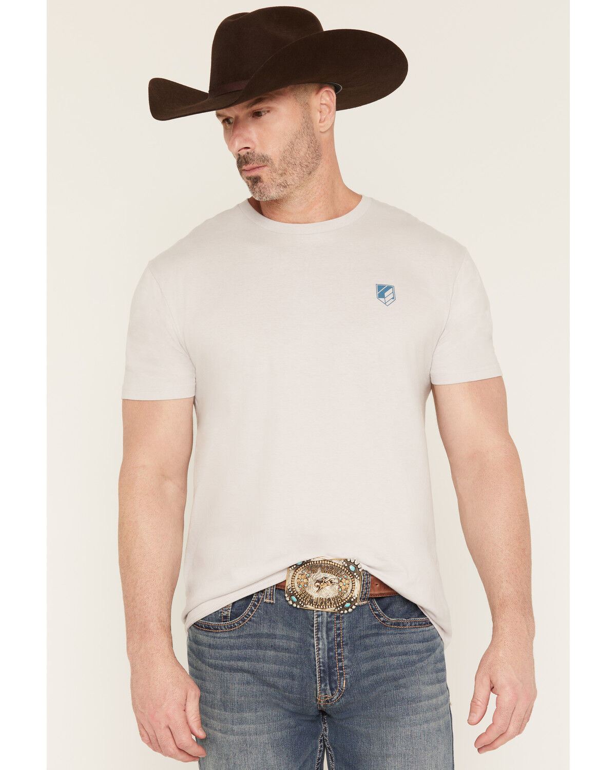 RANK 45&reg; Men's Stadium Lights Short Sleeve Graphic T-Shirt, Natural, hi-res