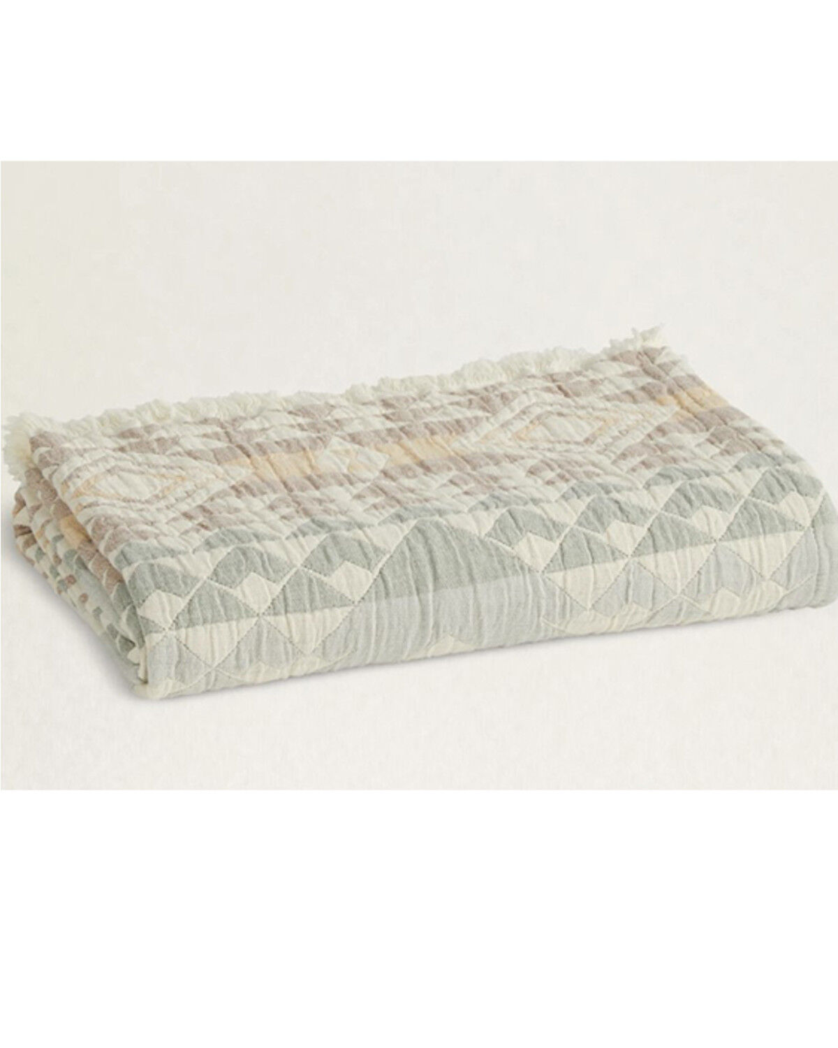 Image #3 - Pendleton Highland Peak Fringed Cotton Throw Blanket, Multi, hi-res