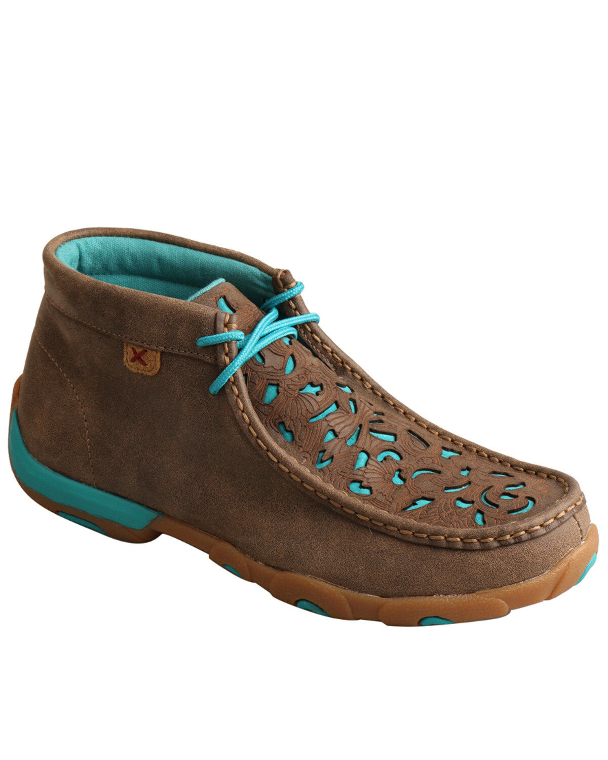 Image #1 - Twisted X Women's Chukka Driving Mocs, Brown, hi-res