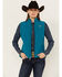 Image #1 - Ariat Women's Solid Team Logo Vest, Turquoise, hi-res