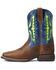 Image #2 - Ariat Boys' Koel VentTEK Western Boots - Broad Square Toe, Brown, hi-res