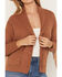 Image #3 - Idyllwind Women's Hicks Studded Fringe Button-Down Cardigan, Bark, hi-res