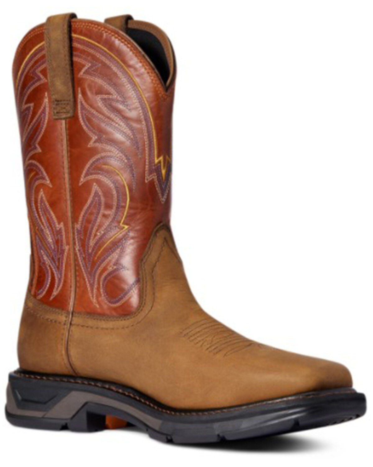 Image #1 - Ariat Men's WorkHog&reg; XT Cottonwood Western Work Boots - Soft Toe, Brown, hi-res