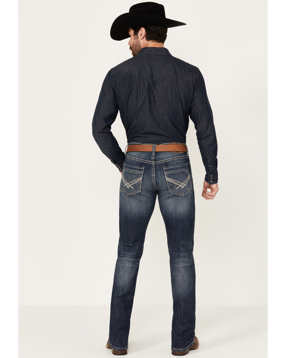 Image #3 - Cody James Men's Starlight Wash Jackson Slim Straight Stretch Denim Jeans, Dark Wash, hi-res