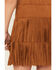 Image #4 - Shyanne Girls' Faux Suede Fringe Skirt, Camel, hi-res