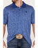 Image #3 - RANK 45&reg; Men's Daylight Solid Short Sleeve Polo Shirt, Blue, hi-res