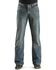 Image #2 - Cinch Men's Carter Relaxed Fit Boot Cut Jeans, Med Stone, hi-res
