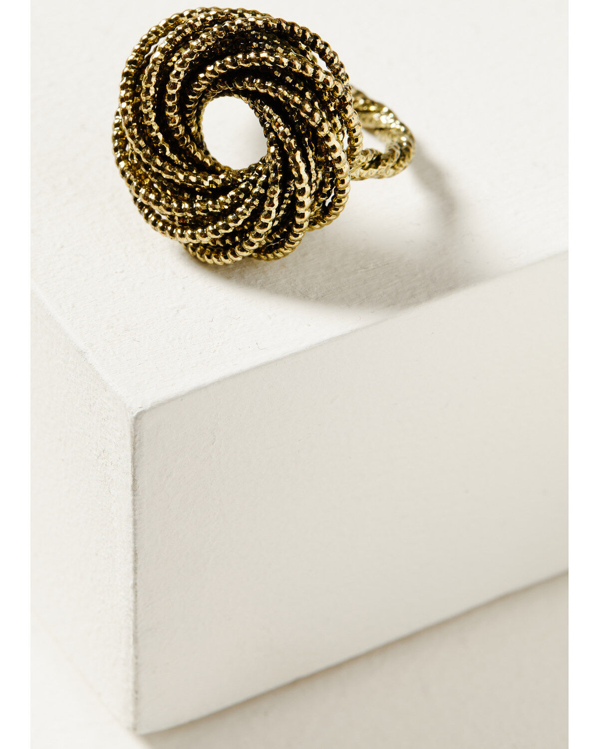 Image #1 - Shyanne Women's Soleil Gold Rope Statement Ring, Gold, hi-res