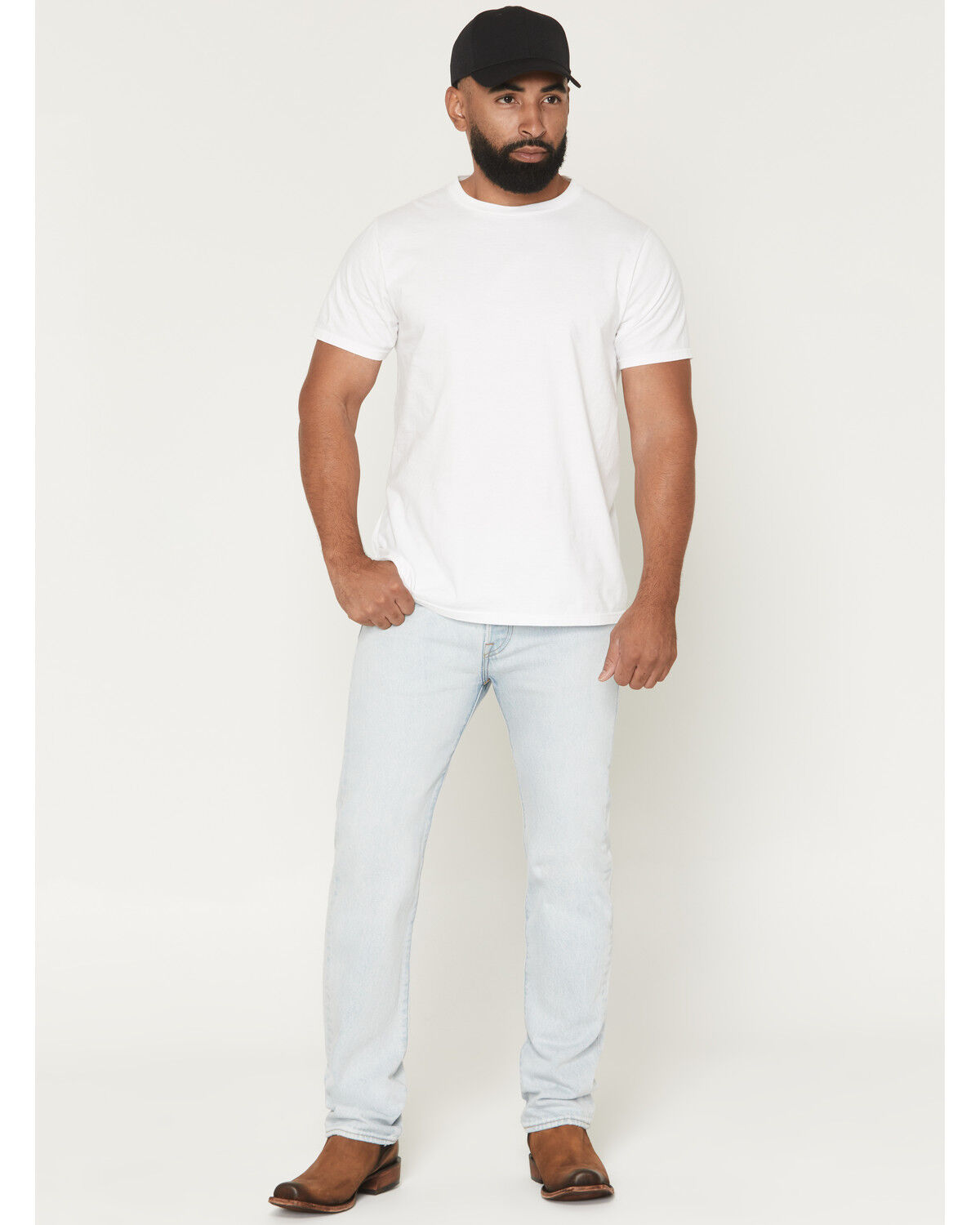 Levi's Men's Saturday At Noon Light Wash Original Straight Rigid Denim Jeans, Light Wash, hi-res