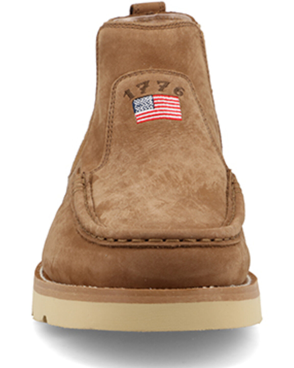 Image #4 - Twisted X Men's Patriotic Wedge Sole Chelsea Boots - Moc Toe, Camel, hi-res