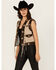 Image #1 - Scully Women's Star Leather Vest, Brown, hi-res