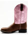 Image #3 - Shyanne Girls' Miss Molly Western Boots - Broad Square Toe, Pink, hi-res