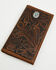 Image #1 - Cody James Men's Prescott Tooled Leather Concho Bifold Rodeo Wallet, Brown, hi-res