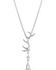 Image #2 - Montana Silversmiths Women's Kristy Titus Nature's Chandelier Necklace, Silver, hi-res