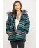 Image #1 - Outback Trading Co. Women's Turquoise Aztec Myra Jacket, Turquoise, hi-res