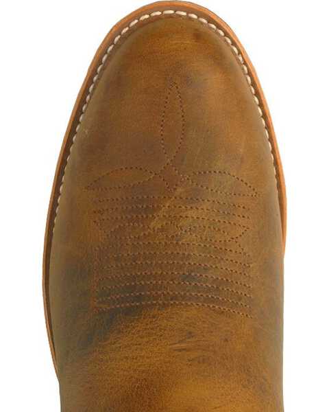 Image #7 - Double-H Men's Gel ICE Steel Toe Western Work Boots, Brown, hi-res