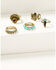 Image #1 - Shyanne Women's Desert Boheme Ring Set - 5 Pieces, Gold, hi-res