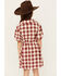 Image #4 - Rylee & Cru Girls' Plaid Print Dress, Red, hi-res