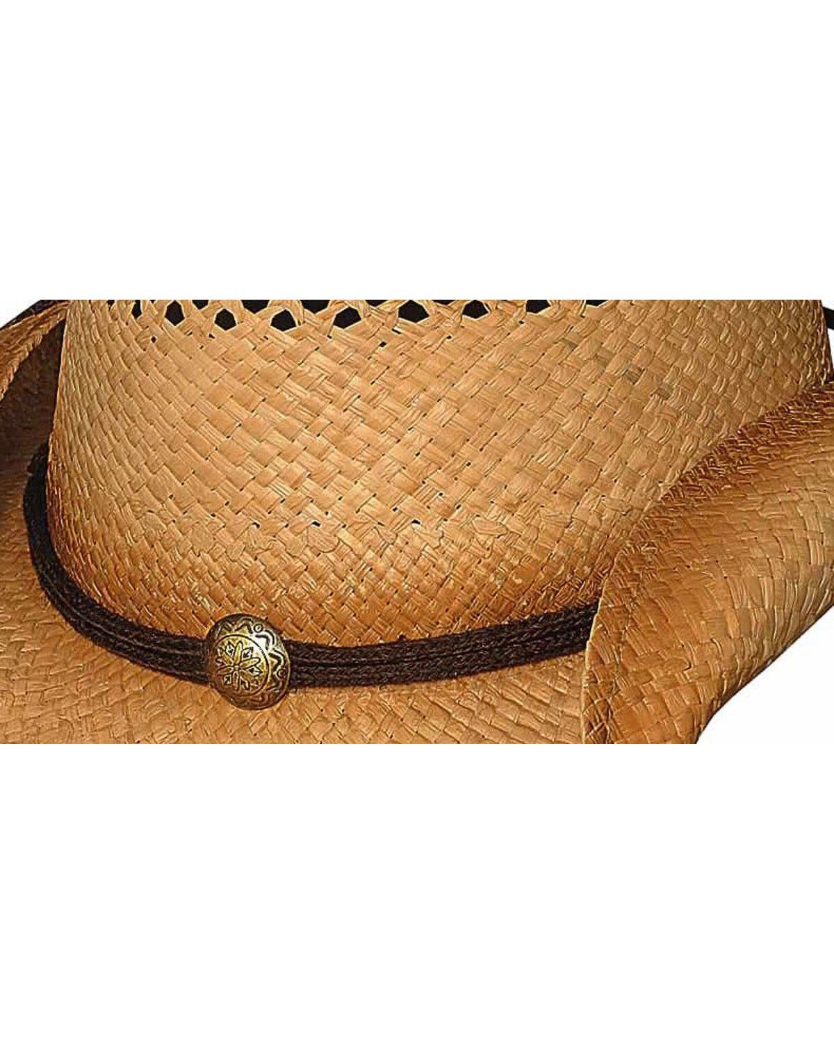 Image #2 - Bullhide Blaze Raffia Straw Cowboy Hat, Natural, hi-res