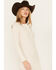 Image #2 - Cleo + Wolf Women's Waffle Knit Henley Dress, Ivory, hi-res