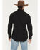 Image #4 - Rock & Roll Denim Men's Longhorn Embroidered Long Sleeve Snap Denim Shirt, Black, hi-res