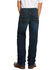 Image #1 - Ariat Boys' B4 Chief Legacy Pocket Stretch Relaxed Bootcut Jeans, Blue, hi-res