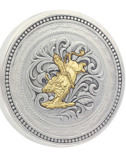 Image #1 - Montana Silversmiths New Traditions Bull Rider Snuff Lid, Multi, hi-res
